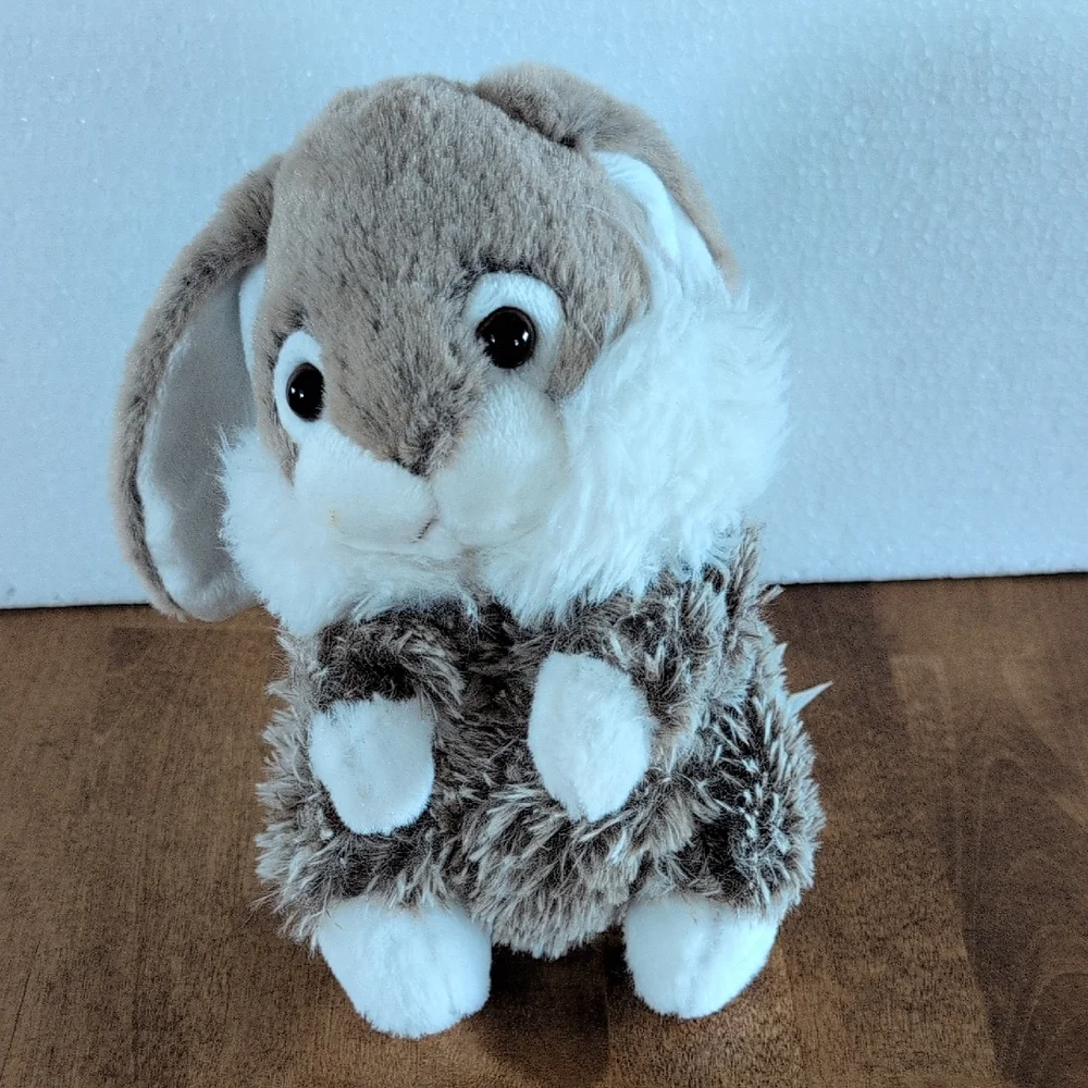 Brown and White Plush Toy for Small Pets